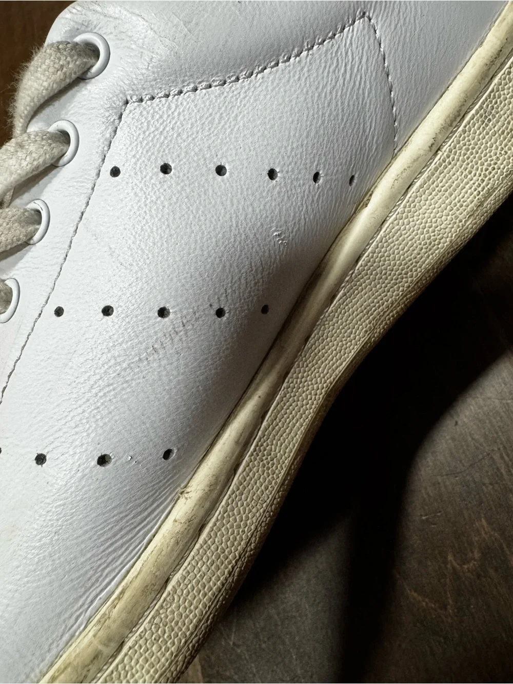 Adidas Stan Smiths White Leather Low-Top Sneakers